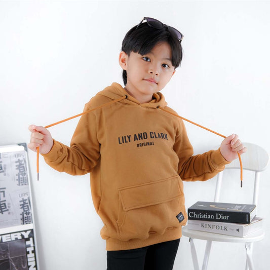 Hoodie Anak Almond Brown HD02
